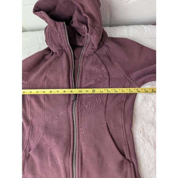 Lululemon New Edition Scuba Hoodie IV Sz 6 Light Maroon Thumbholes Cotton Fleece - Picture 5 of 9